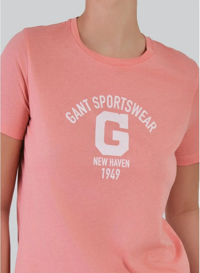 غانت Regular Fit Logo T-Shirt