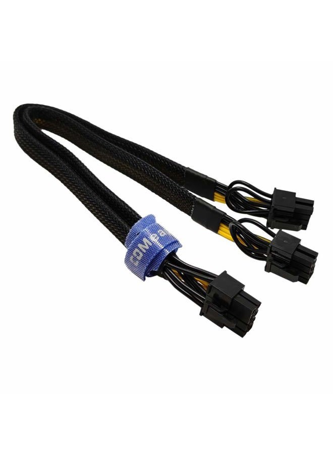 COMeap GPU Power Cable for Dell T3600 T3610 T5600 T5610 T5610 T7600 T7610 5810 T5810 T7810, 8 Pin PCIe to Dual 8 Pin(6+2) Male PCIe Power Adapter 13-inch(34cm) - Image 1