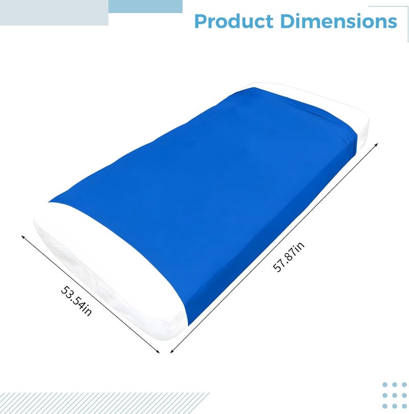 Stretchy Sensory Compression Bed Sheet, Polyester Calming Blanket for Kids, Sleep Aid for SPD, ADHD, Autism, 53.5 X 57.9 Inches - Image 4