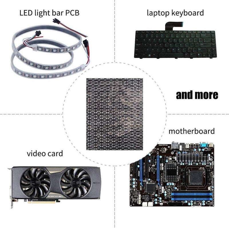 GLOTRENDS أكياس مضادة للكهرباء الساكنة أكياس ESD للإلكترونيات اللوحة الأم GPU بطاقة الفيديو شاشة LCD، 5 قطع 12x16 بوصة/30x40 سم، تصميم مفتوح من الأعلى، مواد PET غير سامة - Image 5