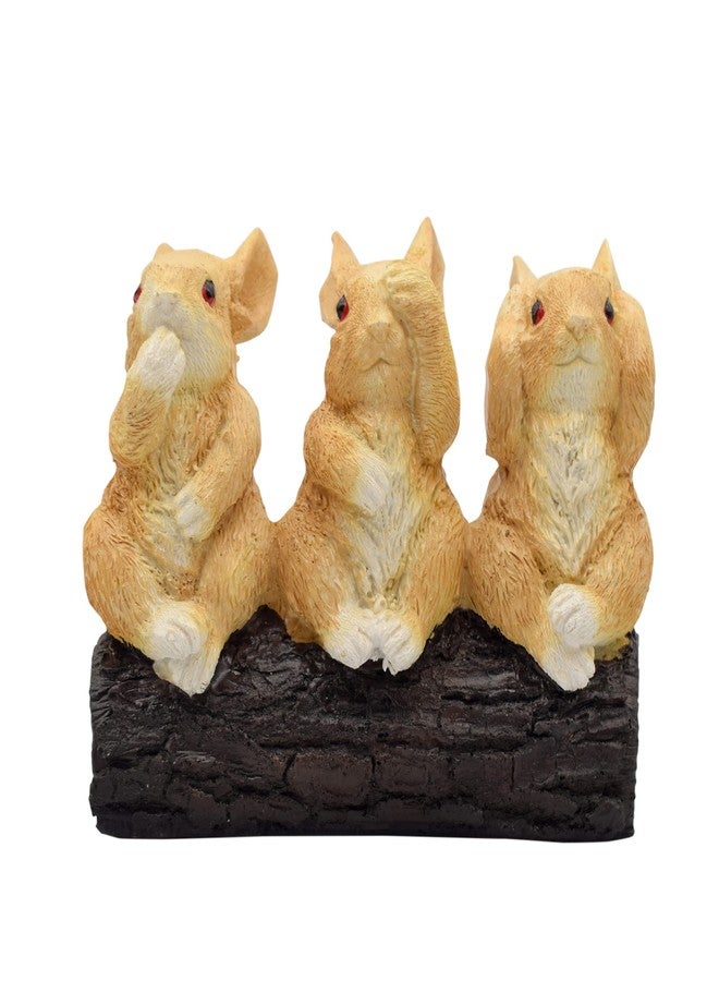 Dalvkot Three Squirrels Showpiece Figurine for Home Decor, Living Room and Office - Image 2