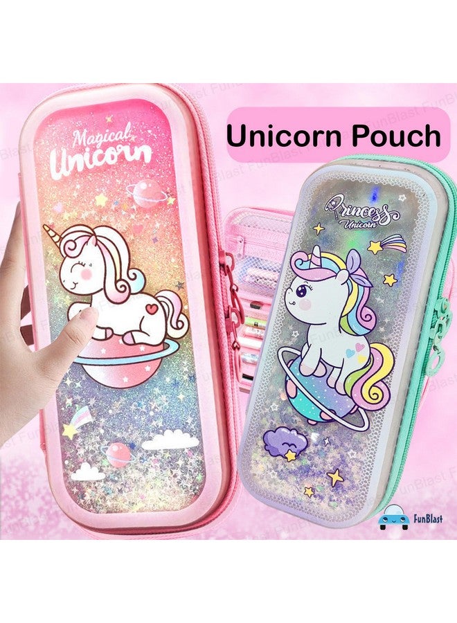 فنبلاست حقيبة أقلام فن بلاست للبنات - حقيبة لطيفة للبنات، حقيبة متعددة الأغراض بسحاب، حقيبة جمالية للبنات، حافظة أقلام كاواي، حقائب لطيفة للبنات، هدية إرجاع للأطفال - عشوائي - Image 4