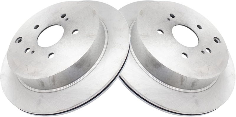 TRQ Rear Brake Rotor Set Vented Compatible with 2009-2013 Suzuki Grand Vitara - Image 3