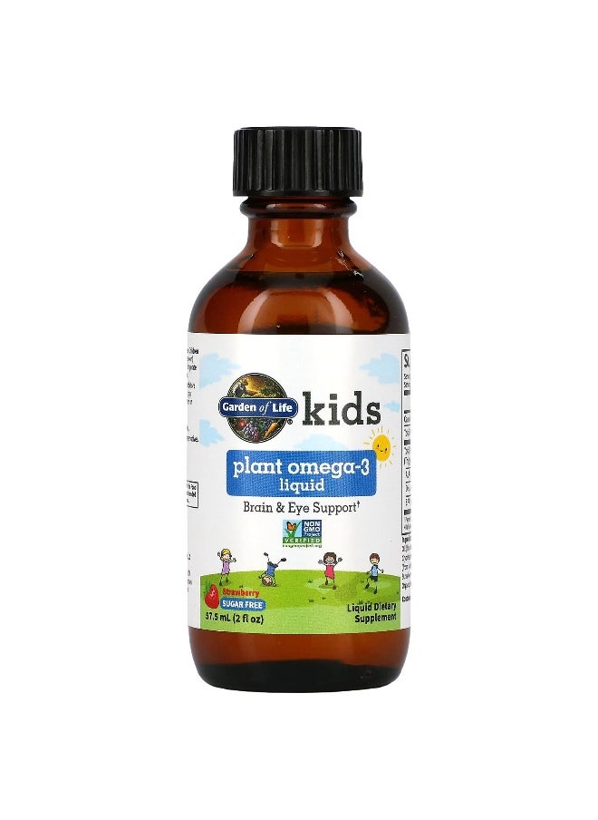 Garden of Life Garden of Life, Kids Plant Omega-3 Liquid, Strawberry, 2 fl oz (57.5 ml)  - Image 3