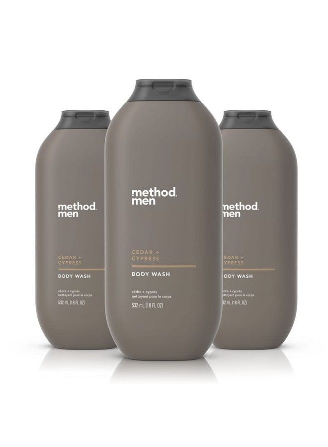 Method Men Cedar + Cypress Body Wash 18Oz 3 Pack Packaging May Vary - Image 1