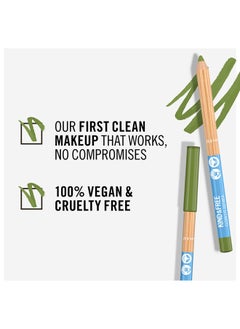 RIMMEL LONDON Kind & Free Clean Eyeliner Pencil - 004 - Soft Orchard Green, 1.1g  - Image 4
