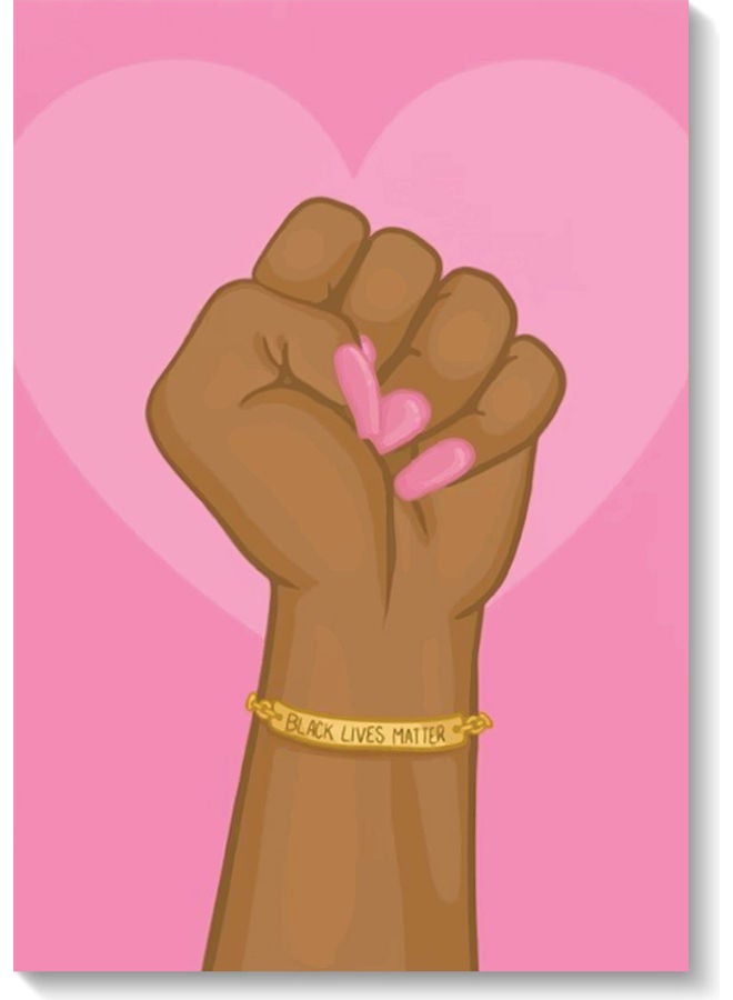 RYN Black lives matter Wall Art Painting Multicolour 40x60cm - Image 2