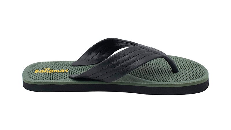 BAHAMAS Men's Slippers/Men's Flip flop/Men's Daily Use Slipper (Black-Olive, numeric_7) - Image 3