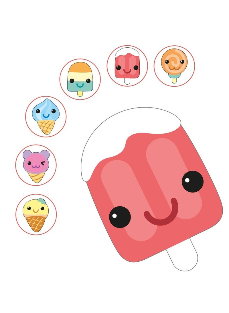 Little Story 6-in-1 Matching Puzzle Educational And Fun Game - Ice Cream - Image 3