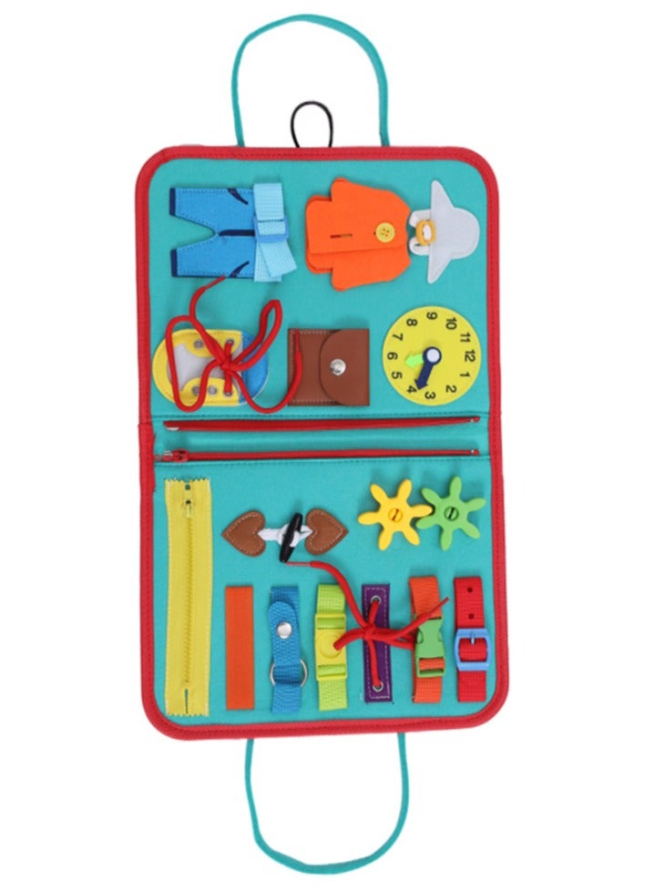 Montessori Busy Board for Toddlers, Felt Learning Board, Dressing Board, Early Educational Toy  - Image 2