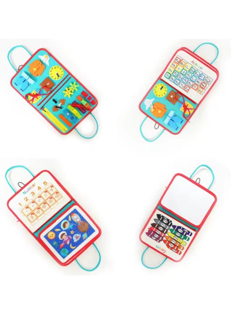 Montessori Busy Board for Toddlers, Felt Learning Board, Dressing Board, Early Educational Toy  - Image 3