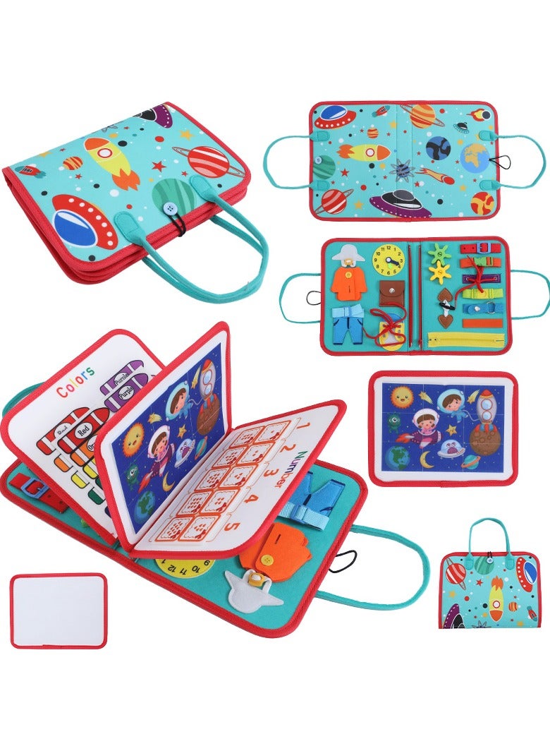 Montessori Busy Board for Toddlers, Felt Learning Board, Dressing Board, Early Educational Toy  - Image 5
