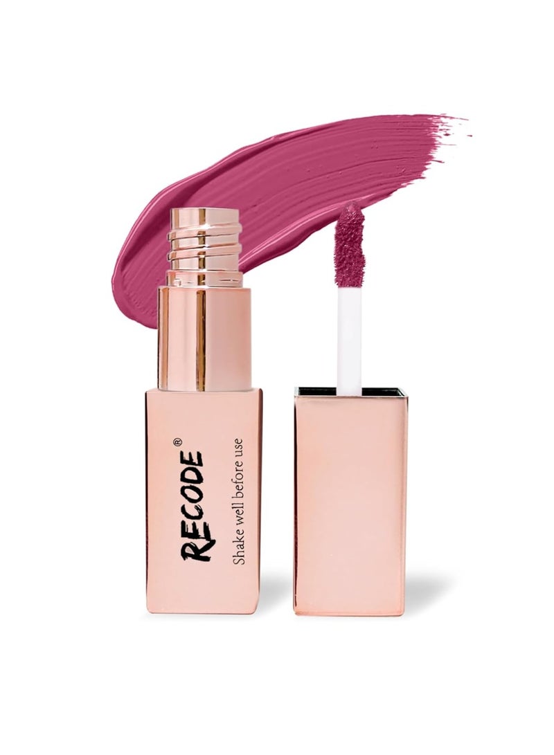 Recode 05 | All About Gloss | Gloss Fix Glossy Transfer Proof Liquid Lipstick - 05 Born To Shine - 3 ML - Image 4