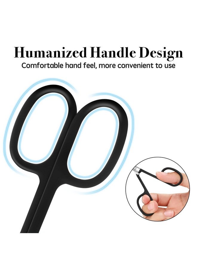 Velodios Elodios Premium Grooming Scissors For Men And Women Curved Tip Clippers For Facial Hair Eyebrow Nose Hair Mustache Beard Eyelashes Ear Cuticle And Dry Skin Grooming Kit - Image 5