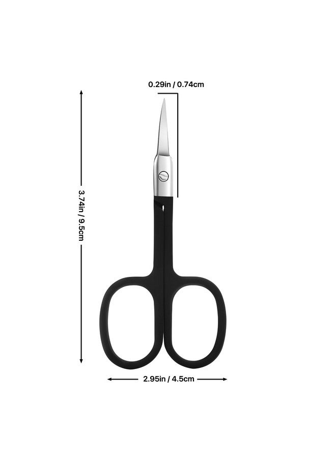Velodios Elodios Premium Grooming Scissors For Men And Women Curved Tip Clippers For Facial Hair Eyebrow Nose Hair Mustache Beard Eyelashes Ear Cuticle And Dry Skin Grooming Kit - Image 3