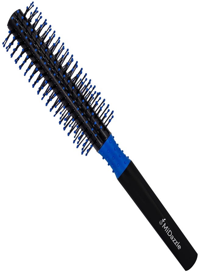 Omidazzle Midazzle Premium Round Hair Brush | Styling, Detangling and Grooming Hair Bursh for Men and Women | Straightens & Detangles Curly Hairs | Reduces Hair Breakage and Promotes Hair Growth | Best Hair Brush for All Hair Types (MIHB0035) - Image 1