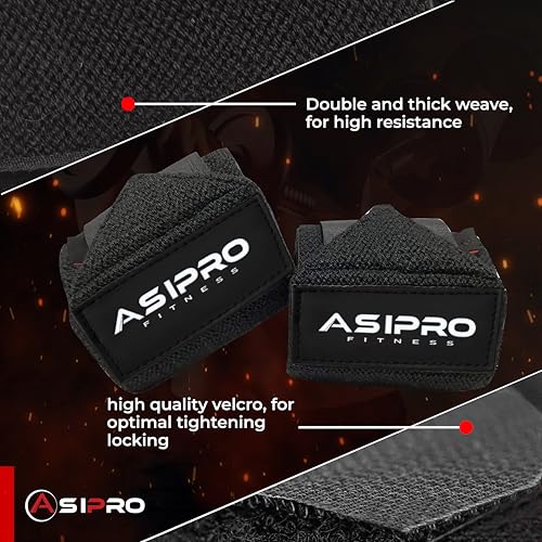 ASIPRO Wrist Straps for Weightlifting Men & Women Wrist Wraps for Weightlifting Muñequeras para Gym Weight Lifting Wrist Wraps for Bench Press Gym Wrist Straps Gym Wrist Support for Working Out - Image 5