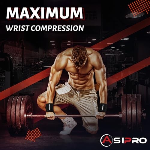ASIPRO Wrist Straps for Weightlifting Men & Women Wrist Wraps for Weightlifting Muñequeras para Gym Weight Lifting Wrist Wraps for Bench Press Gym Wrist Straps Gym Wrist Support for Working Out - Image 4