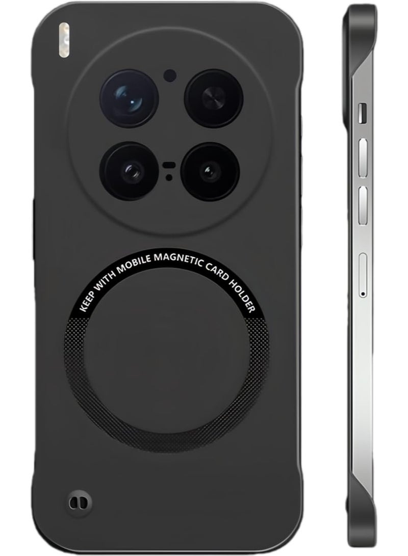 عام غطاء متوافق مع فيفو X300 برو 5G، غطاء هاتف غير لامع بسيط متوافق مع ماج سيف، رفيع جدًا بدرجة حماية عسكرية ضد السقوط بدون حواف، واقي صلب. - Image 1