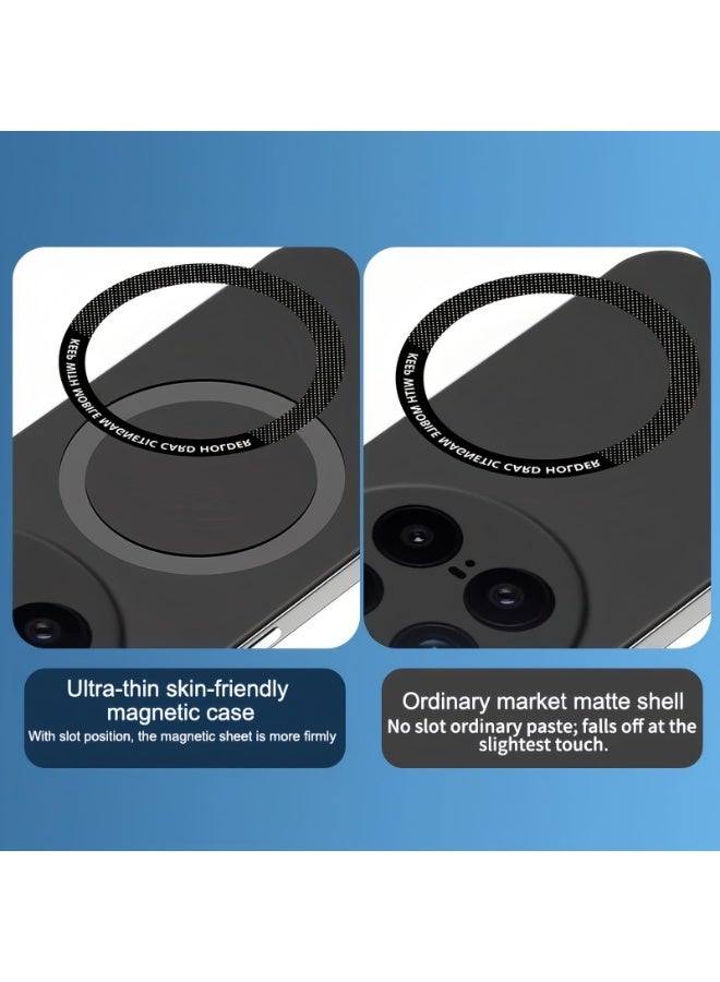 عام غطاء متوافق مع فيفو X300 برو 5G، غطاء هاتف غير لامع بسيط متوافق مع ماج سيف، رفيع جدًا بدرجة حماية عسكرية ضد السقوط بدون حواف، واقي صلب. - Image 2