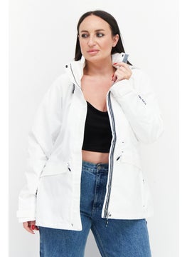 Trespass Women Solid Long Sleeve Raincoat, White  - Image 1