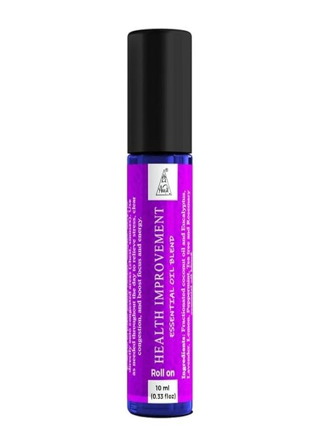 Anshil Health Improvement Essential Oil Blend Roll-On | Boost vitality and enhance well-being | Energized with Reiki | Unisex Roll-On | Aromatherapy Roll-On (10ml) - Image 1