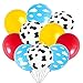 Sondeng Cartoon Balloons Birthday Party Supplies Party Decorations Cow Print Sky Blue Cloud Balloons Arch Garland Kit for Rainbow Cloud Farm Themed Party Decor Favor - Image 3