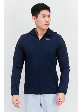 Reebok Men Sportswear Fit Long Sleeves Training Jacket, Navy  - Image 1