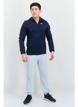 Reebok Men Sportswear Fit Long Sleeves Training Jacket, Navy  - Image 4