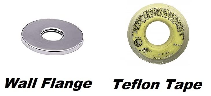 JAGGER JAG121 Table Top Swan Neck Pillar Cock Tap for Wash Basin, 360 Degree Moving Spout Tap/Bathroom Taps with Wall Flange and Teflon Tape (PAN), Brass, Chrome - Image 1