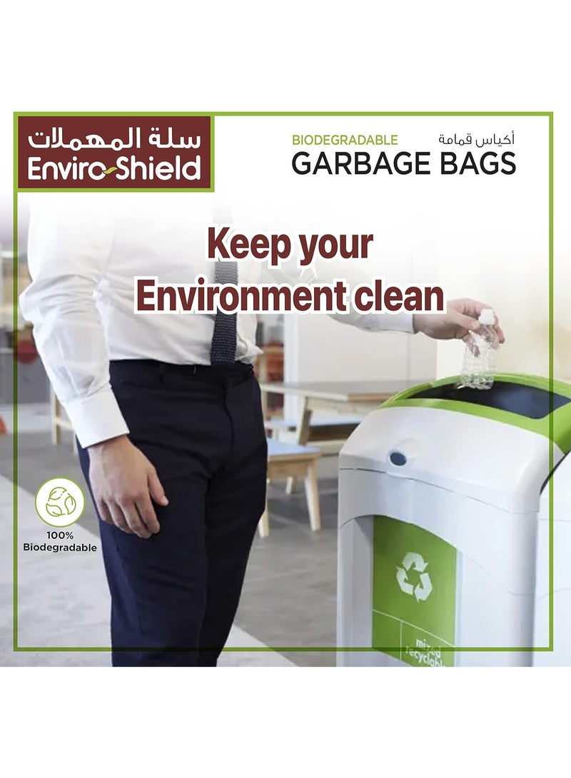 EnviroShield Biodegradable & Antibacterial 30 Gallon 20 Garbage Bags X 2 Rolls Value Pack Multicolour - Image 2