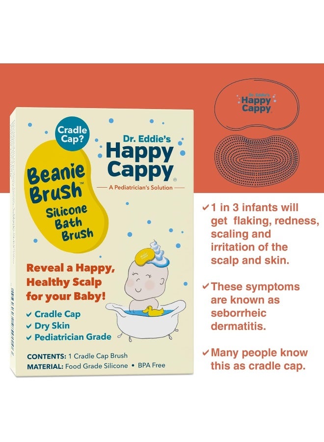 Happy Cappy Happy Cappy Beanie Brush - Cradle Cap Brush for Babies  - Image 5
