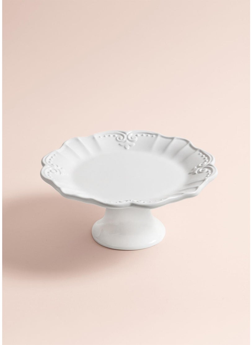 THE MIA Grande Cake Cake Stand White 22X10 cm GRD0019  - Image 3
