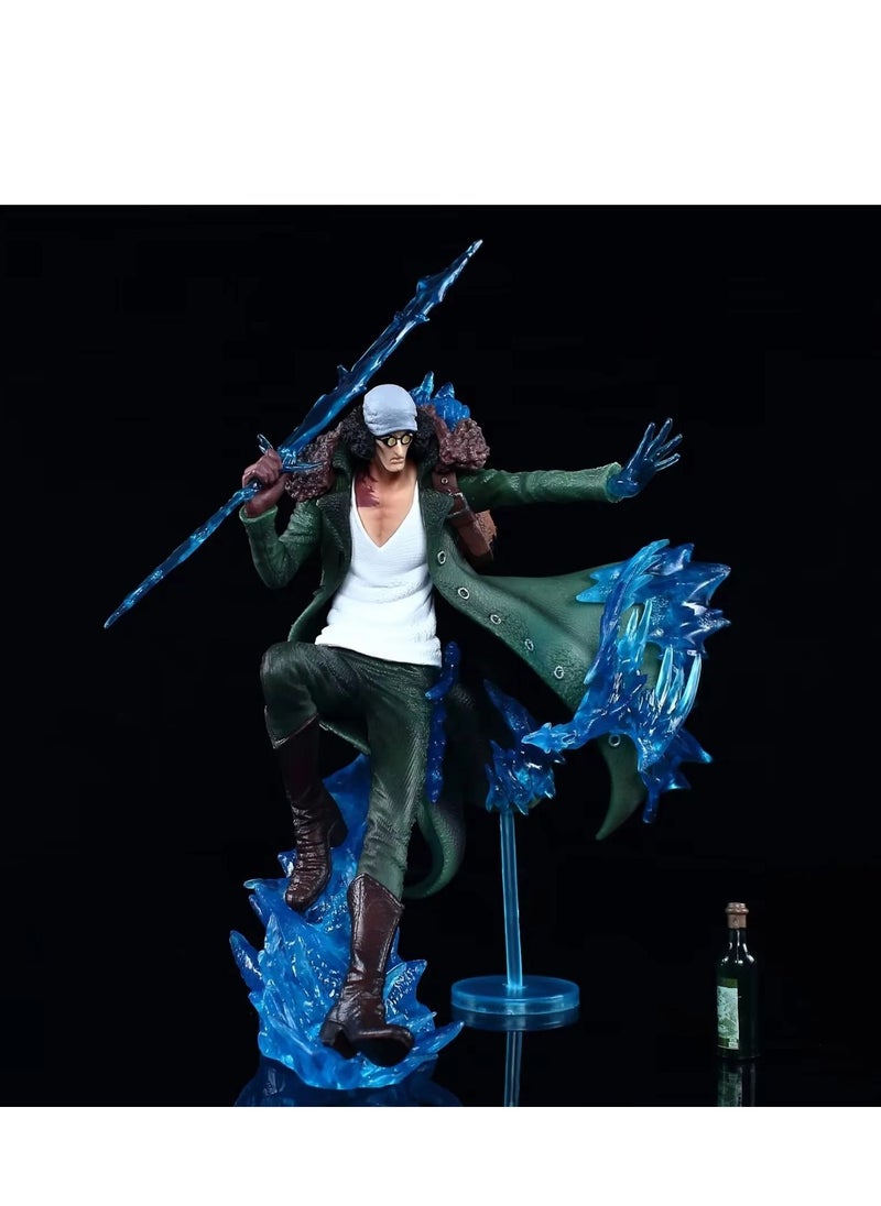 One Piece POP Admiral LX Ao Kiji Rebel Double-Sided Statue, Non-Glowing, Boxed Figurine, Eco-Friendly PVC Material, Approximately 23CM Height  - Image 1