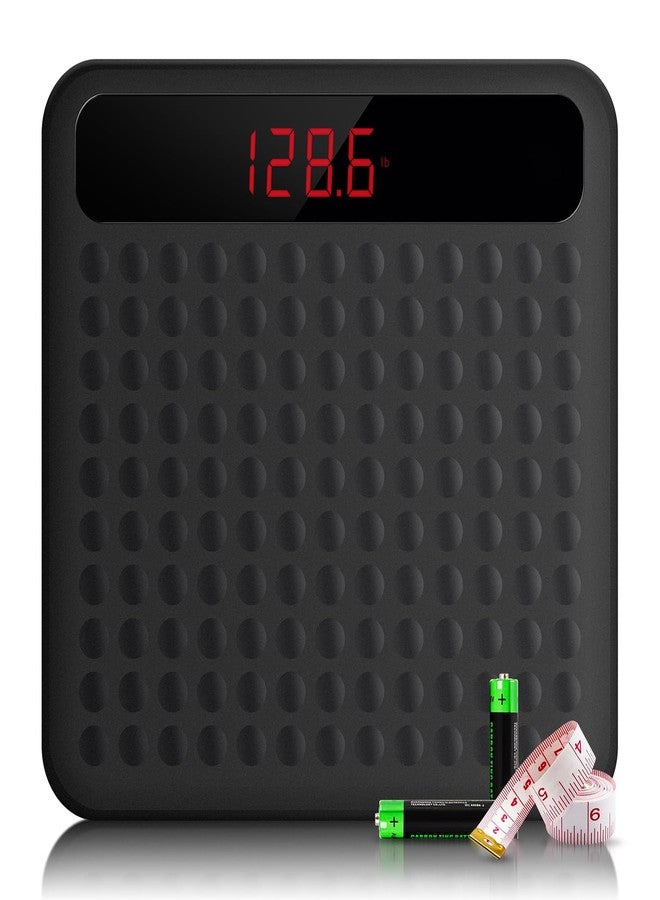 Uten Digital Body Weight Bathroom Scale, High Precision Measurements Scales with Step-On Technology, Large Non Slip Silicone Platform and LCD Digital Display, 400lbs/180kg Capacity - Image 1