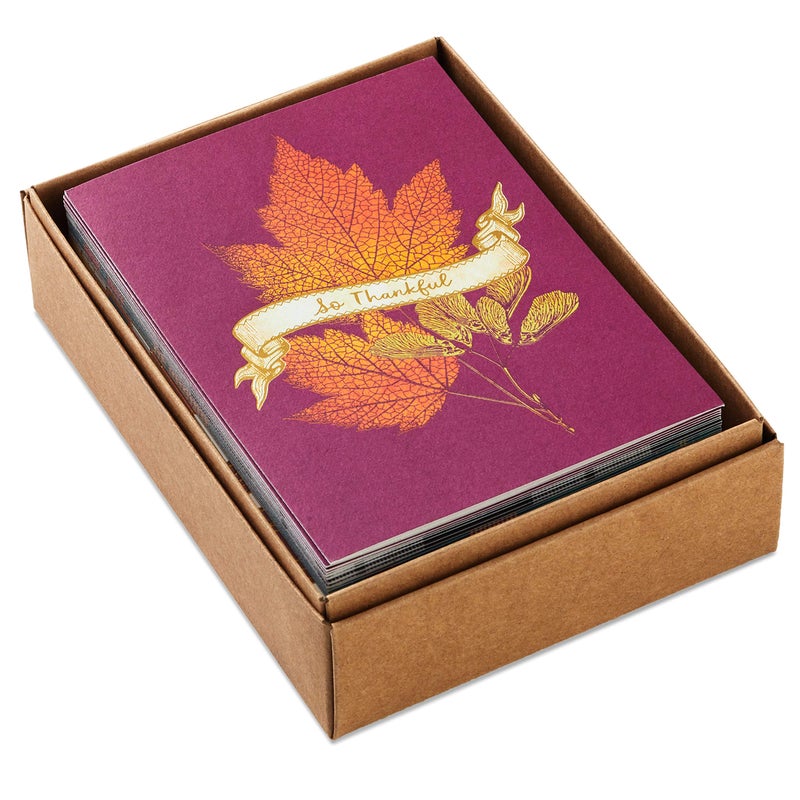Hallmark Thanksgiving Cards Assortment  Give Thanks (24 Assorted Seasonal and Blank Cards with Envelopes) - Image 3