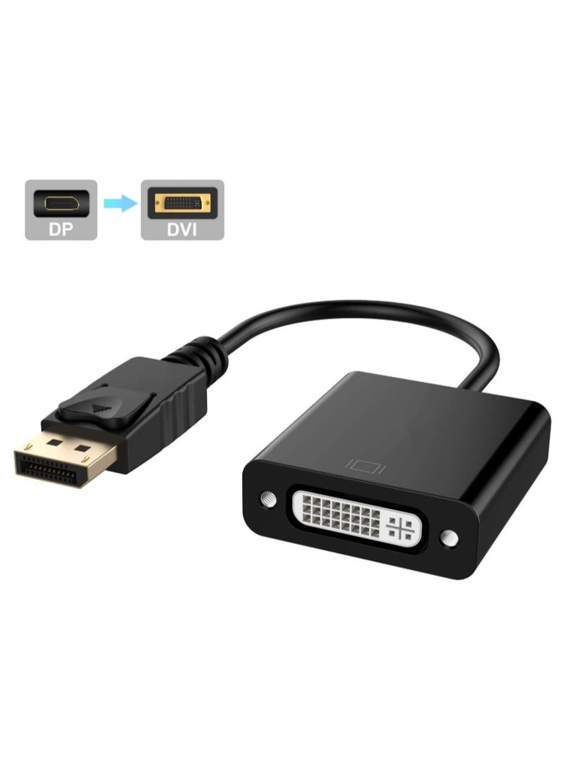 فوجيشكا كابل محوّل من DisplayPort إلى DVI  ذكر إلى أنثى، بطول 25 سم، لون أسود  - Image 1