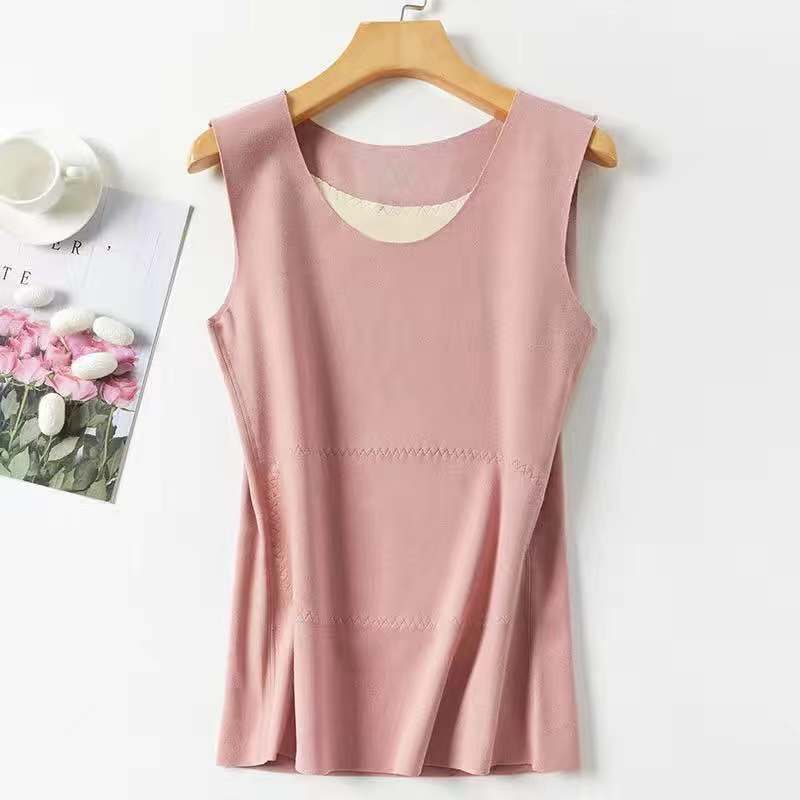 New Men'S And Women'S Inner Wear Couple'S Double-Sided Thermal Vest Thickened Velvet Vest Patch Bottoming Shirt For Men - Image 1