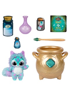 Magic Mixies Magic Mixies Gold Cauldron | Spellbook & Magic Ingredients | Create a Plush Friend | Mystical & Enchanting Playset for Kids  - Image 3