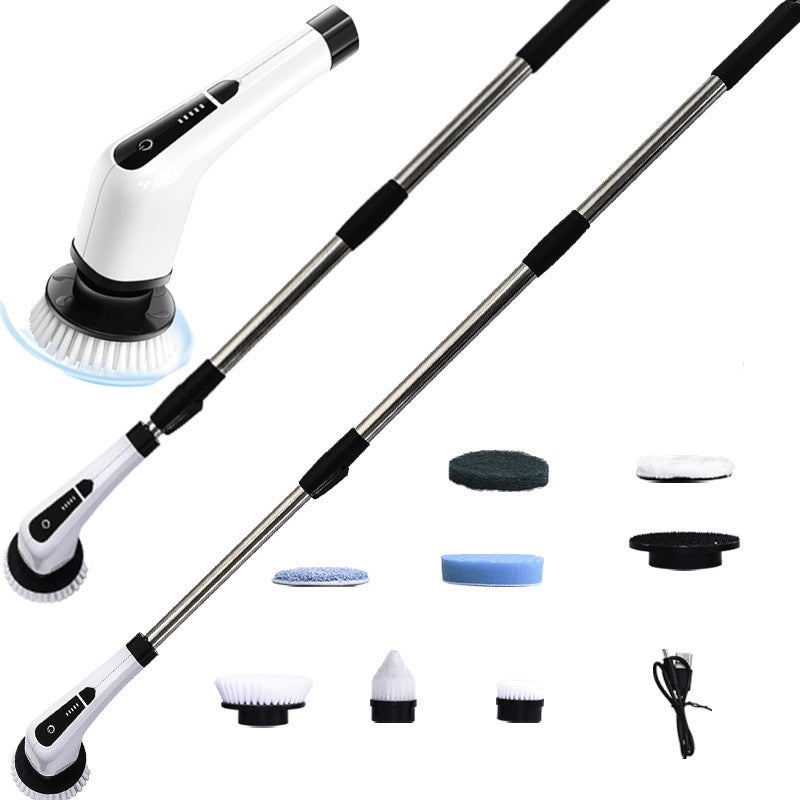 Electric Multifunctional Cleaning Brush Floor Brush Charging Waterproof Bathroom No Dead Angle Bath Brush Telescopic Long Rod Large Torque - Image 5