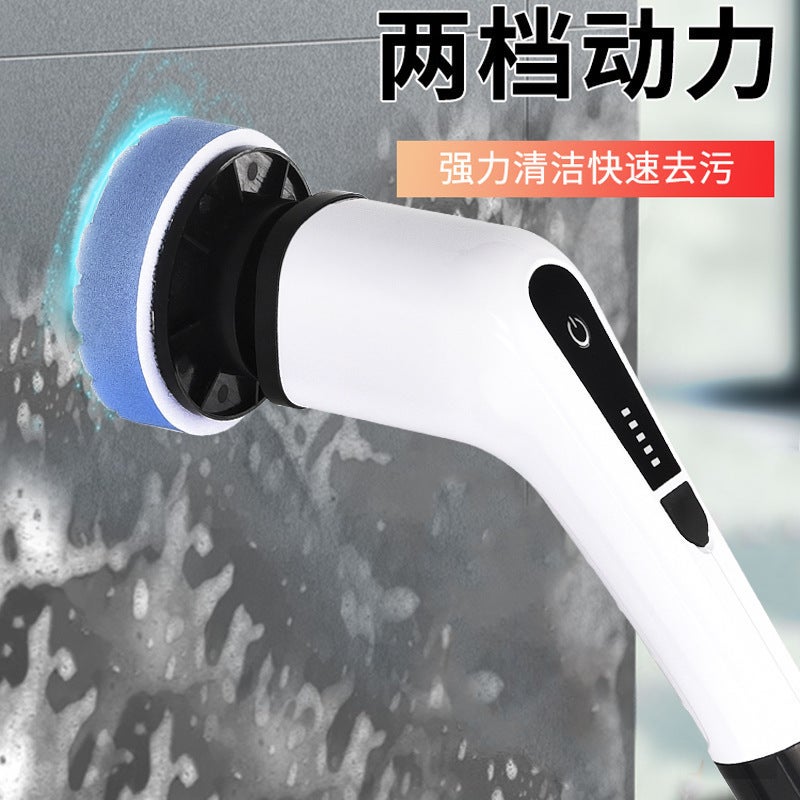 Electric Multifunctional Cleaning Brush Floor Brush Charging Waterproof Bathroom No Dead Angle Bath Brush Telescopic Long Rod Large Torque - Image 4