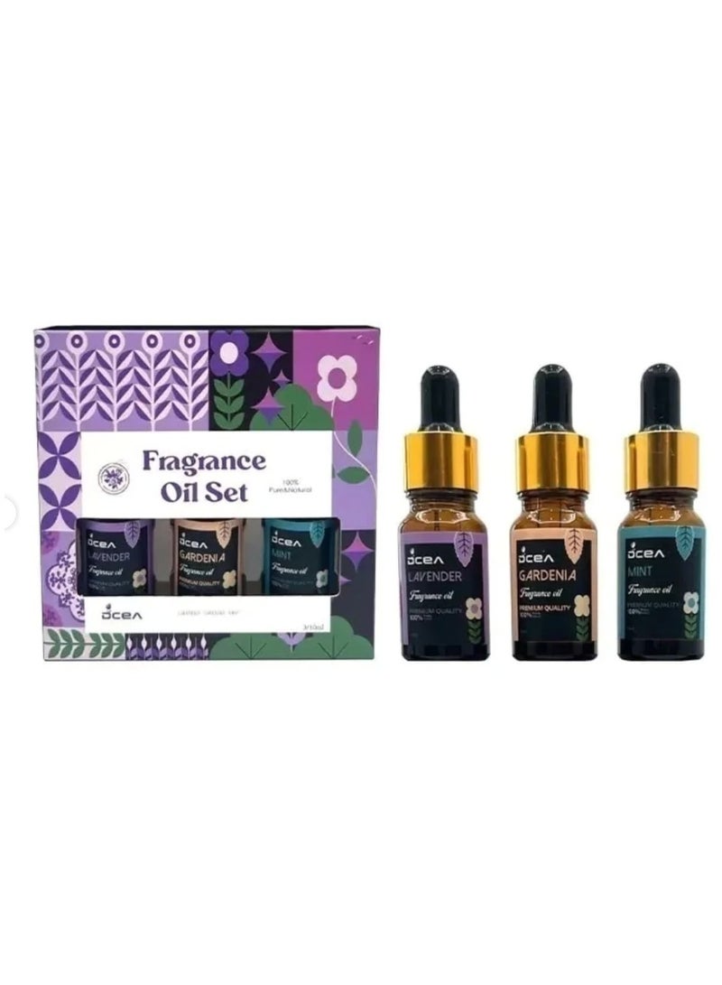 3 Pieces 10ml Fragrance Oil Set for Humidifier Used for Home