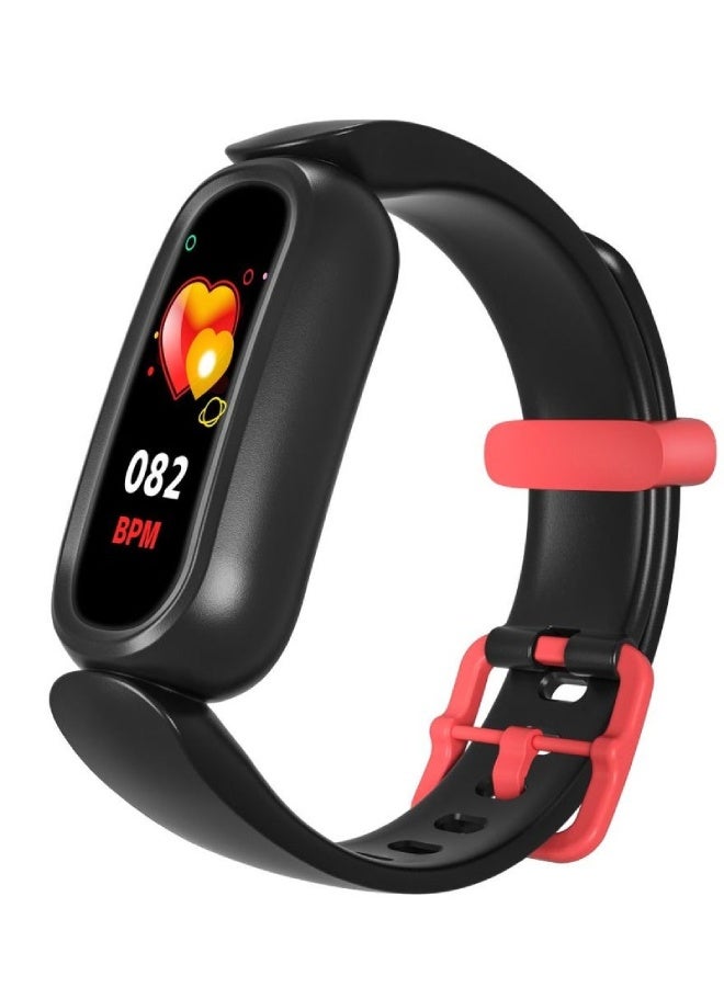 T16 Kids Smart Watch with Silicone Strap – Heart Rate, BP Operator, SpO2, Sleep Monitoring, Waterproof, Multi-Sport Modes , Black - Image 1