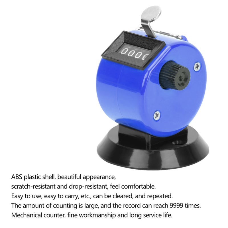 Mechanical Counter: ABS Plastic Case, 9999 Count Range, Comfortable Grip - Portable Easy-clear Design, Hand Tally for Conference Attendance, Traffic Flow Data Tracking - Image 5