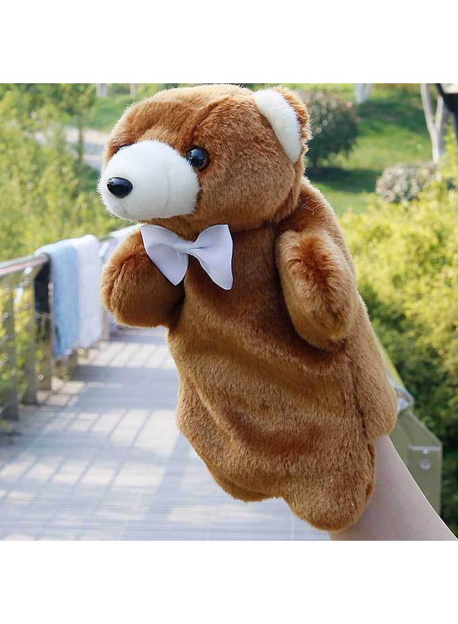 الأزرق جي دبليو ربطة العنق الجديدة دمية الأرنب الدمى تعلم لعبة القفازات للأطفال في وقت مبكر تعليم رواية القصص للآباء والأطفال لإرضاء الدمى القطيفة - Image 1