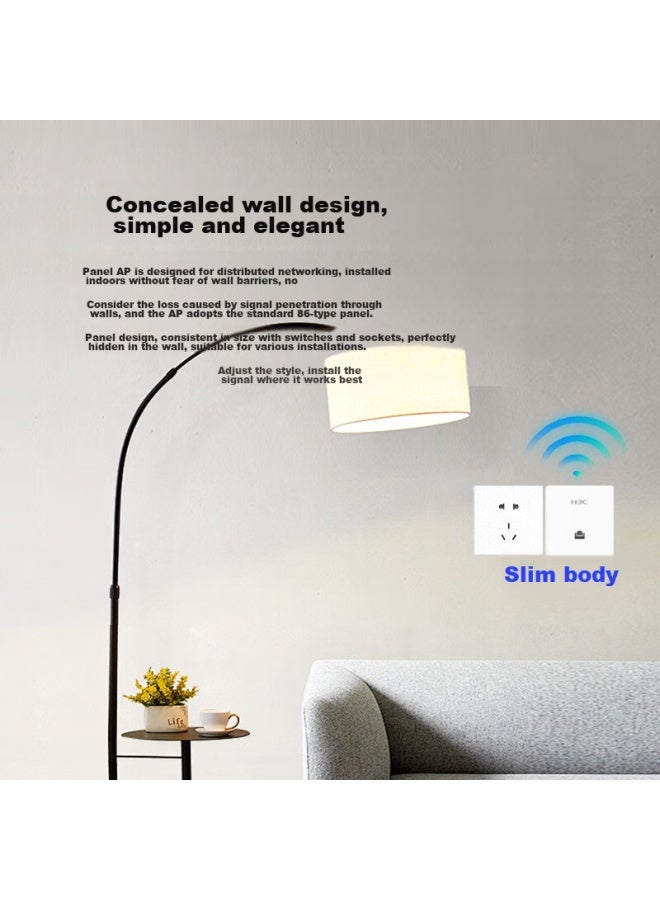 H3c Whole-house Wifi 6 Router, Gigabit Dual-band 3000m, Enterprise Wireless Ap Panel, Ac+ap1 Drag3 Set Ap3000l-u*3+ac1105 - Image 4