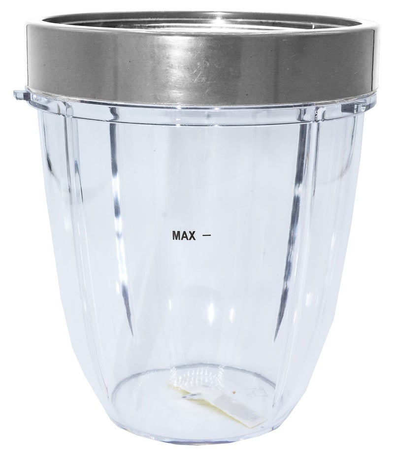 BLENDIN Blendin Replacement 18 Ounce Small Short Cup Jar with 1 ScrewOff Comfort Lip Ring Compatible with Nutribullet 600W 900W NB101B NB101S NB201 NBR0601 NBR1201 NB91301 900 Pro Series 