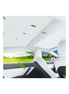 SYOSI Tesla Model 3 Roof Sunshade, Won't Sag Foldable Roof Sun Shade, Sun Protection Heat Insulation Cover Sunroof Shade for Tesla 2020 to 2022 Model 3 Car Accessory Skylight Glass Shade Sun Blocking  - Image 4