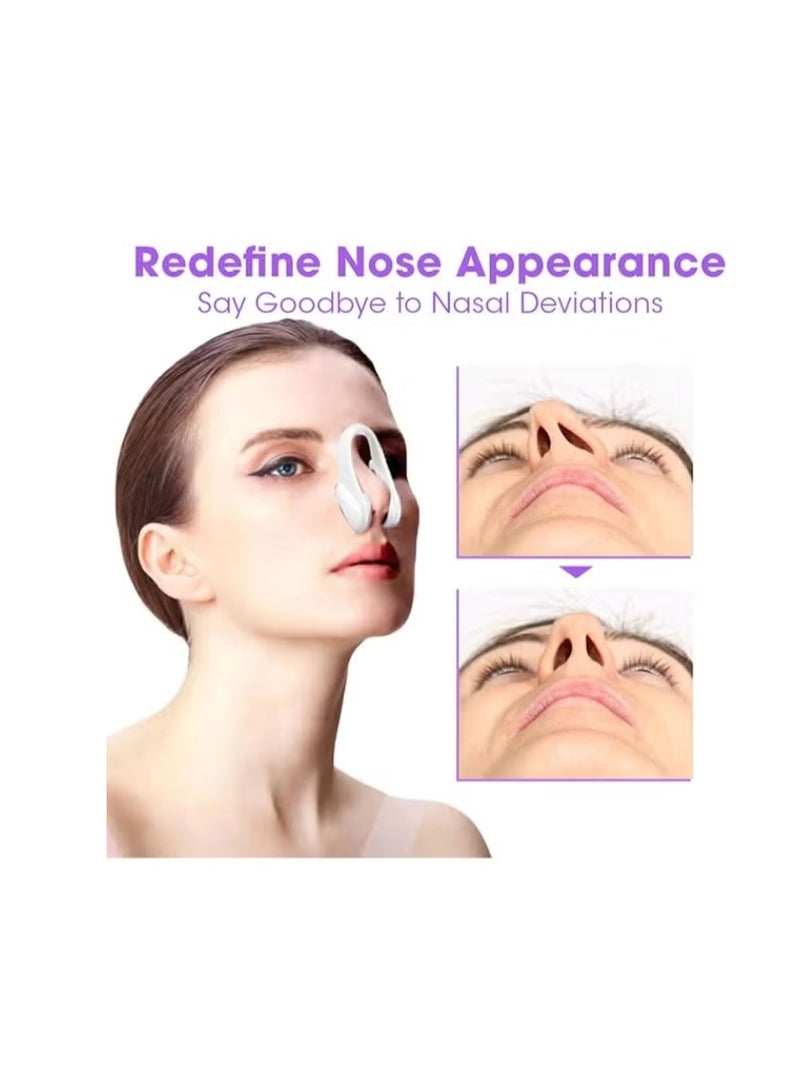 تشكيل الأنف كليب جسر الأنف StraightenerCorrector ناعم السيليكون نحيف الأنف تجميل الجهاز الأنف رفع كليب تشكيل الأنف للنساء ، يأخذ على الغضروف الفضيح والجلد على نصيحة الأنف ، مما يعطيك مظهر أكثر قوة وأكثر شبابة ، مريحة وسهلة الاستخدام - Image 1