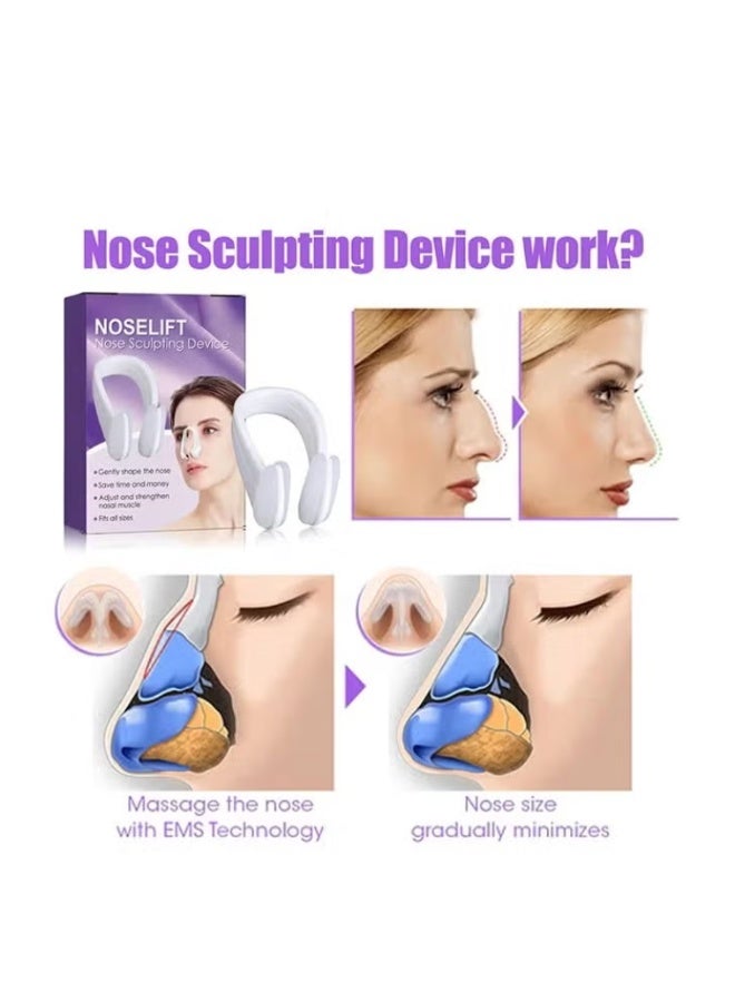 تشكيل الأنف كليب جسر الأنف StraightenerCorrector ناعم السيليكون نحيف الأنف تجميل الجهاز الأنف رفع كليب تشكيل الأنف للنساء ، يأخذ على الغضروف الفضيح والجلد على نصيحة الأنف ، مما يعطيك مظهر أكثر قوة وأكثر شبابة ، مريحة وسهلة الاستخدام - Image 2